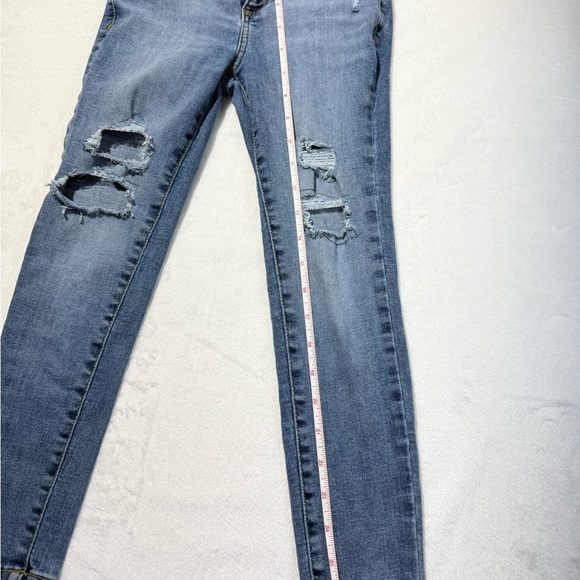 Art Class Stylish Blue Distressed Denim Jeans - Picture 5 of 9